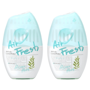 에어후레쉬 크리스탈워터 실내용 대용량 방향제 아시안 허브향, 2개, 400ml