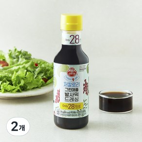 오뚜기 LIGHT&JOY 그린애플발사믹 저칼로리 드레싱, 315g, 2개