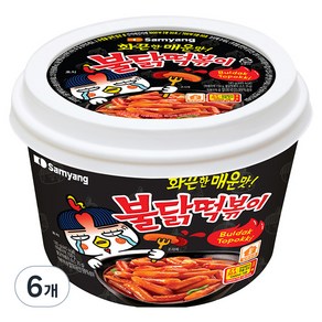 삼양 불닭떡볶이, 185g, 6개