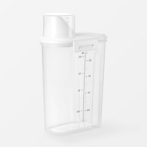 JAJU 잡곡통 2kg, 투명, 1개