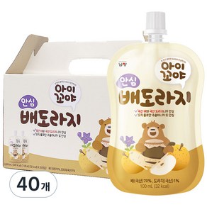 아이꼬야 안심 배도라지 유아음료, 100ml, 40개