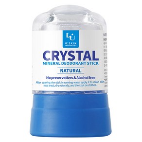 더블유피부연구소 크리스탈 데오드란트 네추럴, 45g, 1개