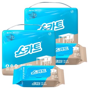 스카트 주방 식탁 전용 물티슈 40p, 8개