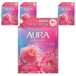 AURA 섬유유연제 피오니로즈향 리필