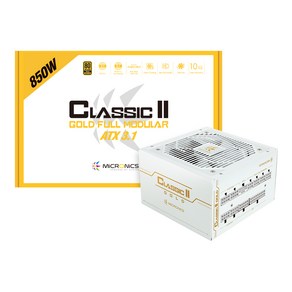 마이크로닉스 Classic II 골드 풀모듈러 화이트 ATX3.1 HP1-O850GD-E12F