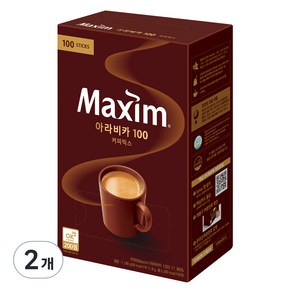 맥심 아라비카 100 커피믹스, 11.8g, 100개입, 2개