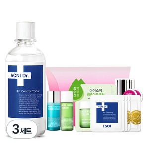 아이소이 아크니 닥터 1st 컨트롤 토닉 130ml + 체험 키트 6종 랜덤발송, 3세트