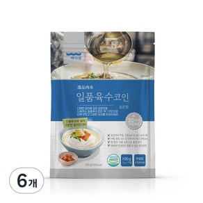 바다원 일품 육수코인 깊은맛 20p, 6개