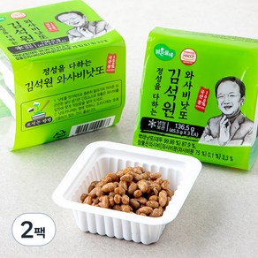 맑은물에 김석원 와사비 낫또, 45.5g, 3개입, 4개