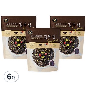 만전김 쉽게 무쳐먹는 김무침, 75g, 6개