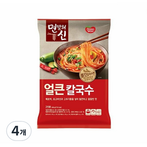 동원 면발의신 얼큰칼국수, 4개, 268g