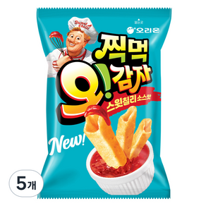 오리온 찍먹 오감자 스윗칠리, 5개, 75g