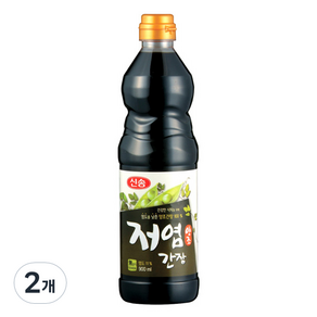 [신송] 저염 양조간장, 2개, 900ml