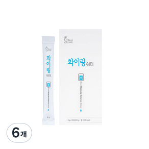 리얼그램 화이링워터 포도당 보충제, 80g, 6개