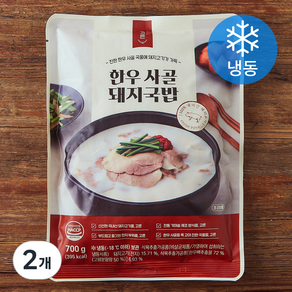 고른 한우사골 돼지국밥 (냉동), 700g, 2개