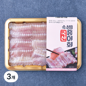 은하수산 국내산 모둠 숙성 홍어회 (냉장), 3개, 100g