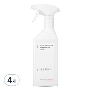 생활공작소 뿌리는 곰팡이 제거제, 750ml, 4개