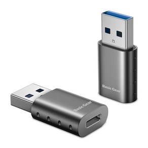 베이직기어 USB C to A 3.0 변환젠더 2p