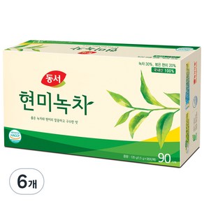 동서 현미녹차, 1.5g, 90개입, 6개