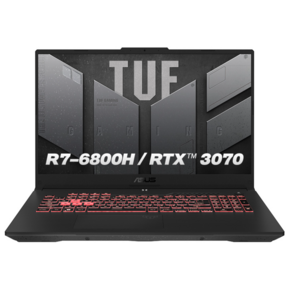 에이수스 TUF 게이밍 A17 라이젠7 라이젠 6000 시리즈 지포스 RTX 3070, Mecha Gay, 1024GB, 32GB, WIN11 Home, ASUS TUF Gaming A17 FA707RR-HX021