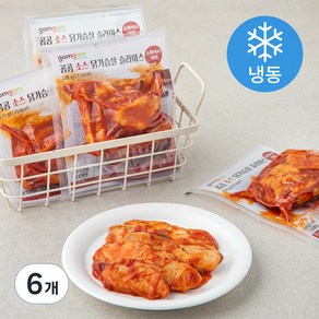 곰곰 소스 닭가슴살 슬라이스 스파이시 커리 (냉동), 120g, 6개입