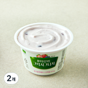 풀무원 다논 그릭 시그니처 컵 딸기블루베리 요거트, 150g, 1개입, 2개