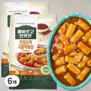 올반 한입쏘옥 국물떡볶이 2인분, 423g, 6개