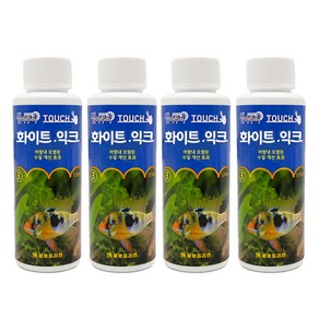 샘아쿠아 터치 화이트 익크, 4개, 120ml