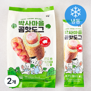 우양 박사마을 곰핫도그 (냉동), 480g, 2개