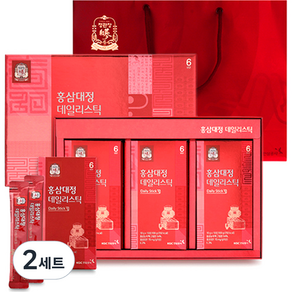 정관장 홍삼대정 데일리스틱 + 쇼핑백, 300g, 2세트