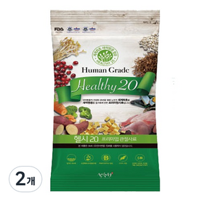 헬시20 습식 관절 수제사료, 닭, 1kg, 2개