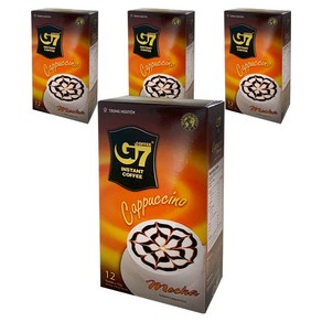 G7 카푸치노 모카 커피믹스, 18g, 12개입, 4개, 18g