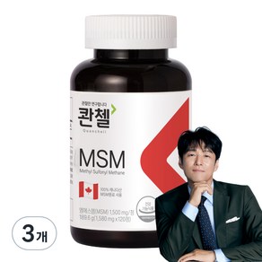 콴첼 MSM 영양제 189.6g, 3개, 120정