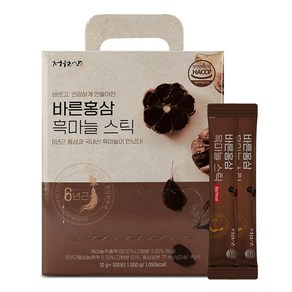 정원삼 바른홍삼 흑마늘 스틱 100p, 1kg, 1박스