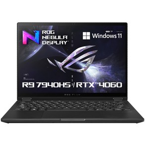 에이수스 2023 ROG 플로우 X13 라이젠9 라이젠 7000 시리즈 지포스 RTX 4060, Off Black, 1TB, 16GB, WIN11 Home, GV302XV-MU004W