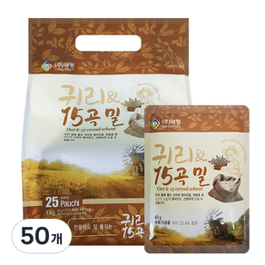 귀리 15곡 밀, 50개, 40g