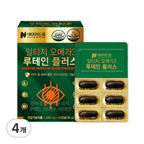 네이처드림 알티지 오메가3 루테인 플러스 36g, 30정, 4개