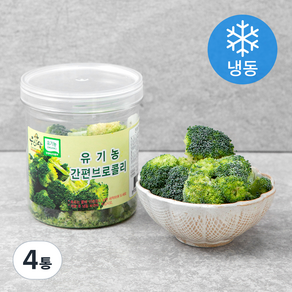 우리땅 유기농 인증 간편 브로콜리 (냉동), 100g, 4통