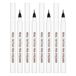 리르 리얼 타투 펜 아이라이너 0.8ml, 02 딥브라운, 4개