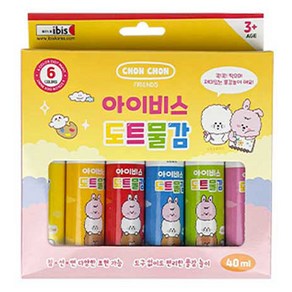 아이비스 도트물감 CR12699, 240ml, 6색