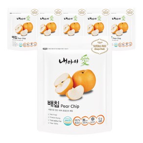 내아이애 동결건조 과일칩, 12g, 6개, 배