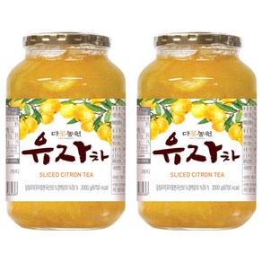 다농원 유자차, 2kg, 1개입, 2개, 2kg