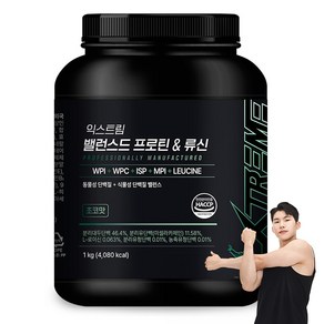 익스트림 밸런스드 프로틴 & 류신 초코맛 복합 파우더, 1개, 1kg