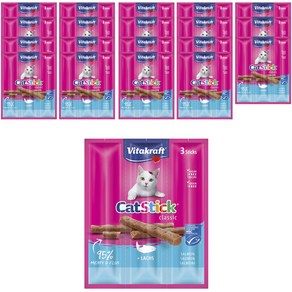비타크래프트 캣 스틱 간식 3p, 연어, 18g, 20개