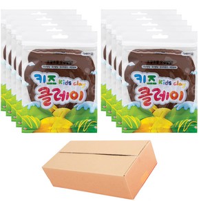 키뿜 키즈 클레이 10p, 갈색, 50g, 1세트