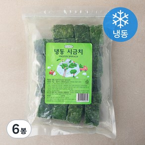 웰프레쉬 시금치 (냉동), 1kg, 6봉