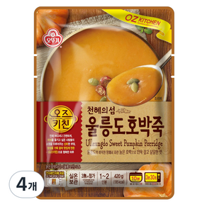 오즈키친 울릉도 호박죽, 4개, 420g