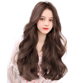 u자 루즈펌 반가발 60cm 297g, 라이트브라운, 1개