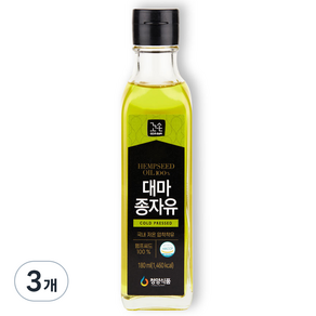 꼬손 대마종자유, 3개, 180ml