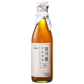 대현상회 저온압착 국산 참기름, 1개, 350ml